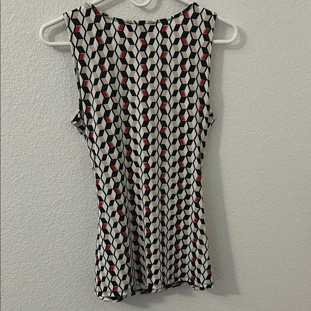 Chic Women's Geometric Print Top - Picture 2 of 7